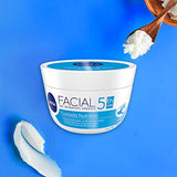 ▶ Nivea Crema Facial Hidratante 5 En 1 Nutritiva, 24 hora de Humectación, 200ml